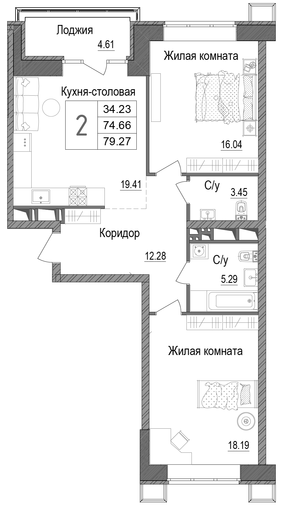 2-комн. АРТ