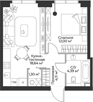 2-комн. Гранд Фили