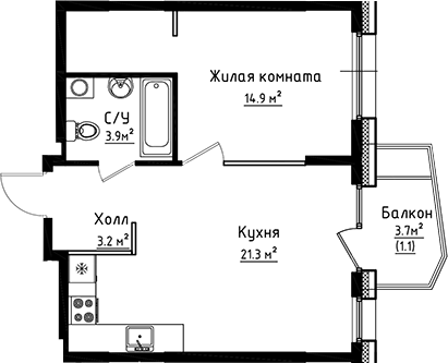 1-комн. Коллекция