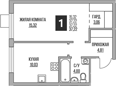2-комн. Гранель Притяжение Сити