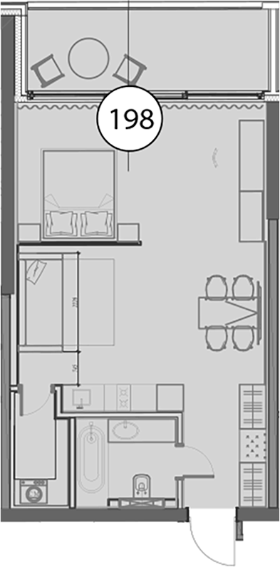 Продается 1-комн. квартира, 62.2 м²