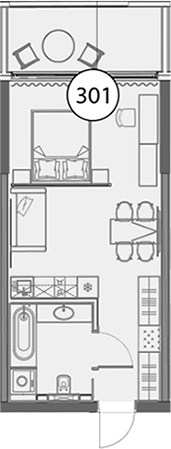 Продается 1-комн. квартира, 47.4 м²