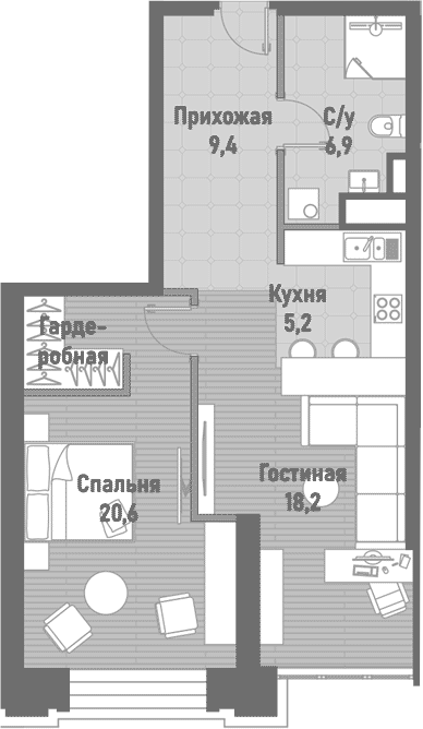 2-комн. Ренессанс