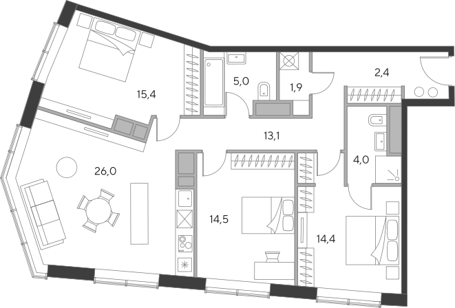 4-комн. Дом Чкалов