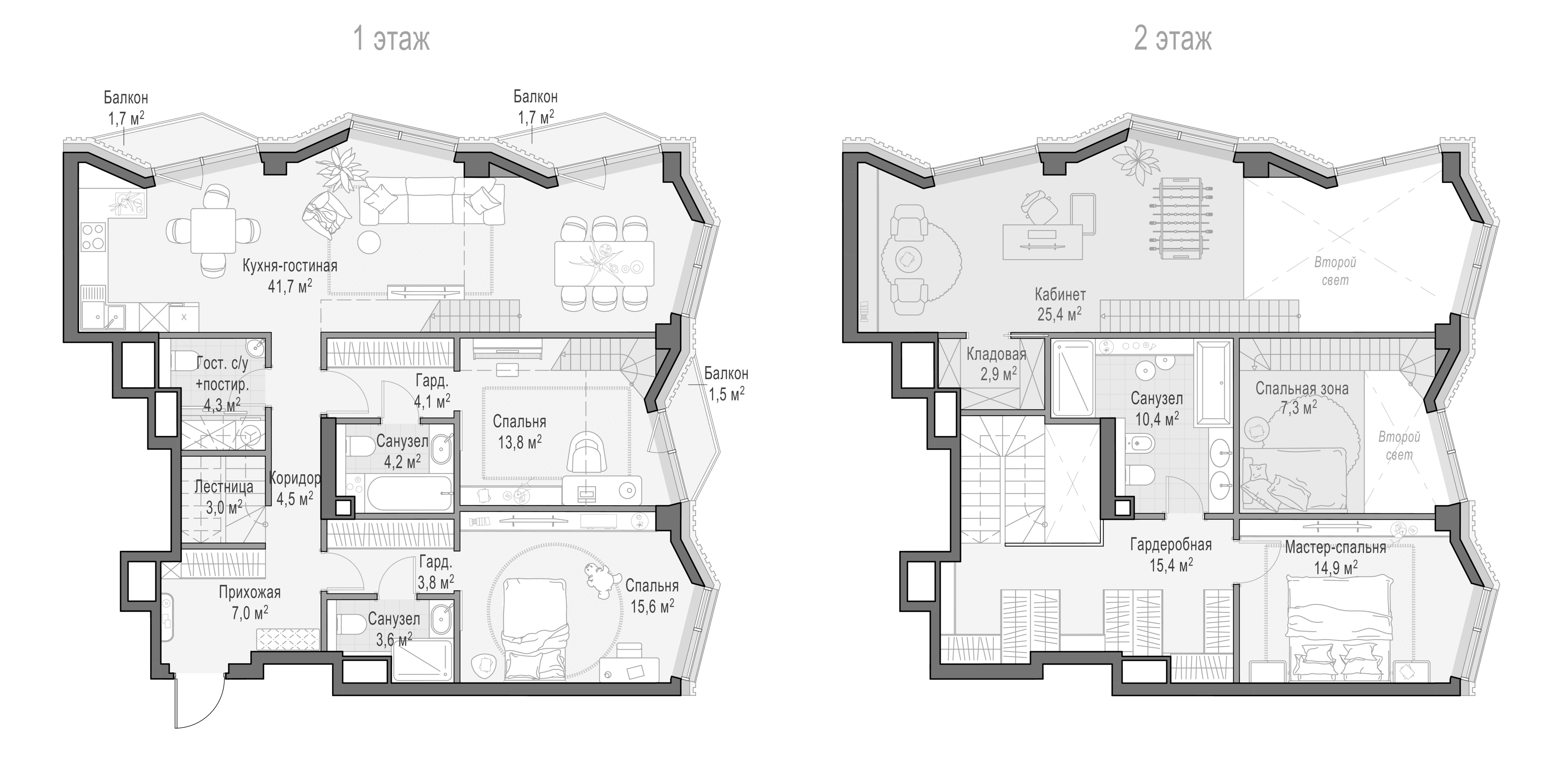 4+ комнаты, 145.29 м², 4/15 этаж, ЖК «Квартал Тишинский бульвар»