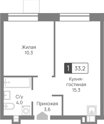 2-комн. Лесная Отрада