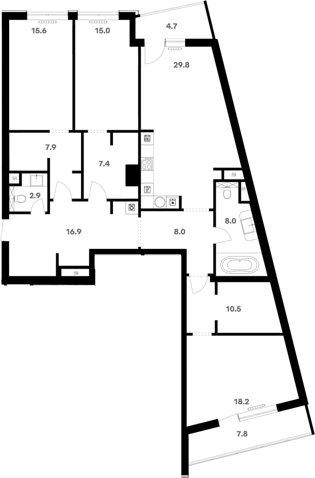 Студия, 142.15 м², 16/20 этаж, ЖК «RIVER HOUSE Щелково»