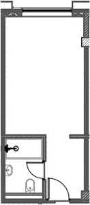 Студия, 25.92 м², 5/12 этаж, ЖК «Azimut Сити Отель Пятигорск»