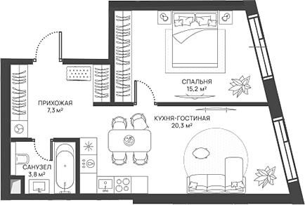 2-комн. СВЕТ