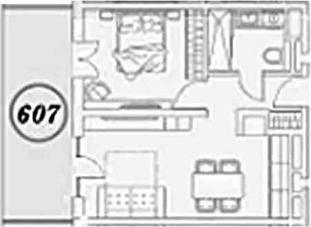 2-комн. квартира, 39.7 м² в ЖК ГК Сан Гарден Хотел&СПА — фото 2