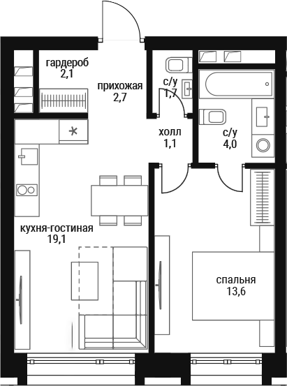 2-комн. Шелепиха