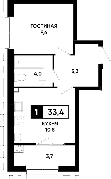 1-комн. Основа. ГК ЮгСтройИнвест. Ставропольский край