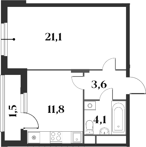 1-комн. Миниполис 8 Кленов