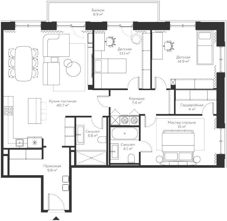 4-комн. River Residences
