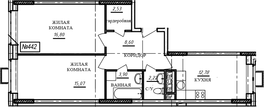 2-комн. Краснофлотский