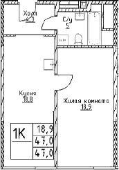 1-комн. Наметкин Тауэр