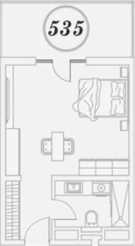 Студия квартира, 30.9 м² в ЖК ГК Сан Гарден Хотел&СПА — фото 2
