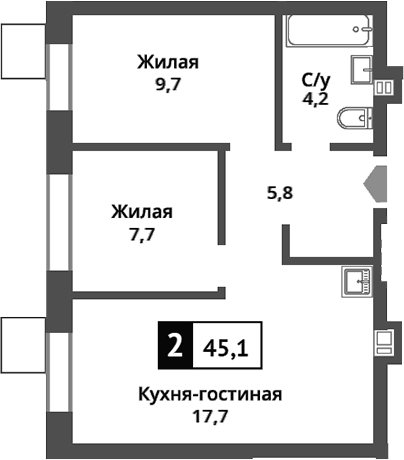 3-комн. Никольский квартал Отрада
