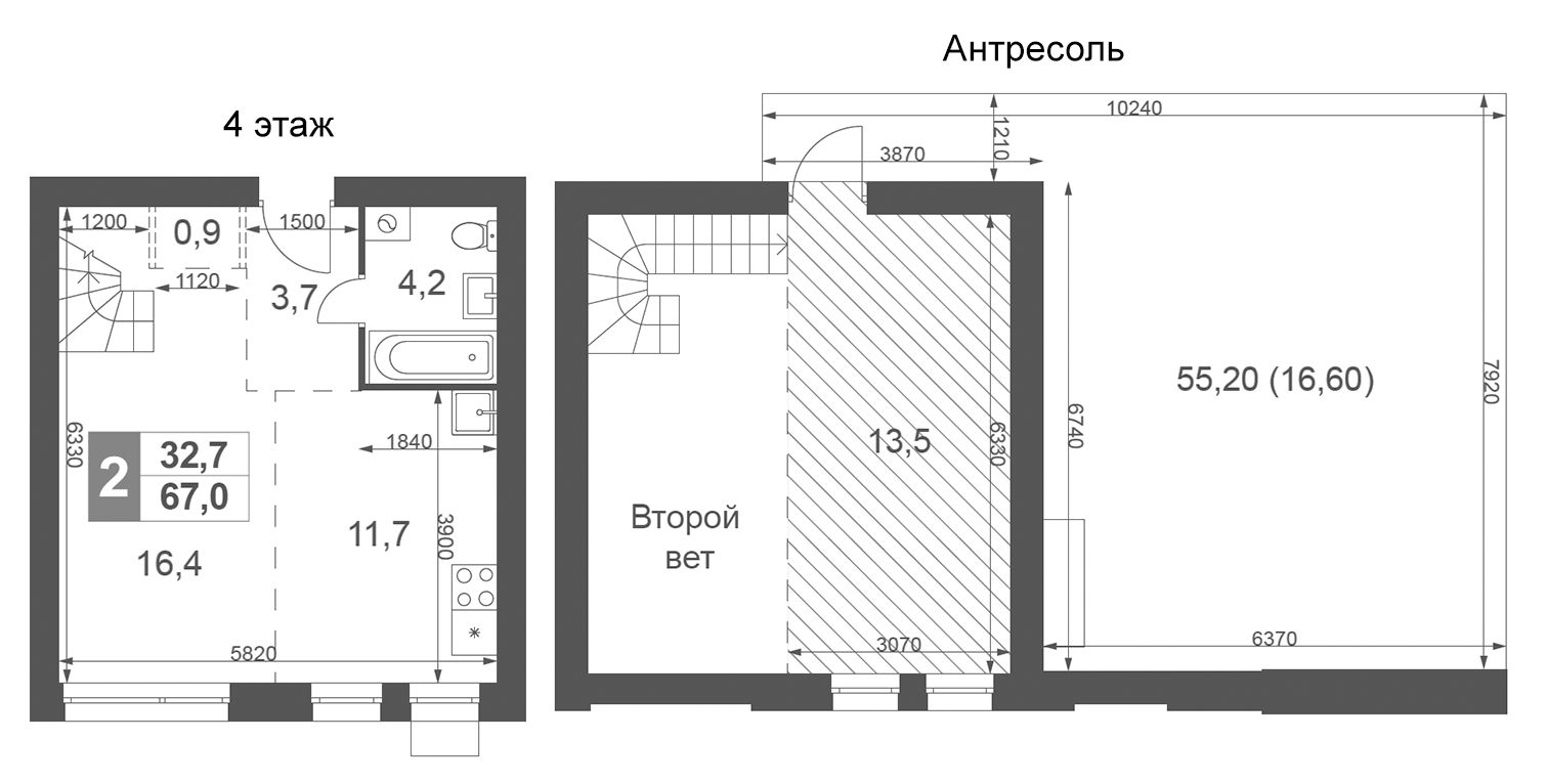 2-комн. Дубровицы Клаб
