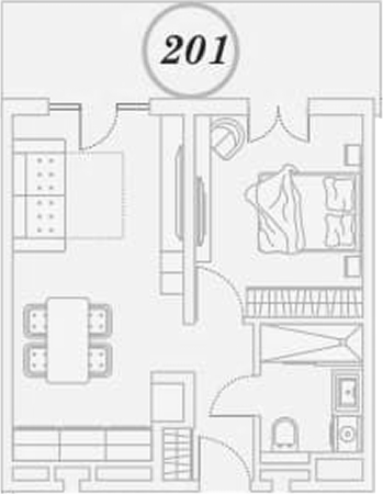 1-комн. квартира, 41.8 м² в ЖК ГК Сан Гарден Хотел&СПА — фото 2