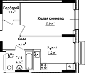 1-комн. Коллекция