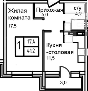 1-комн. Троицкий