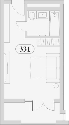 Студия квартира, 32.6 м² в ЖК Эден Ривьера — фото 2