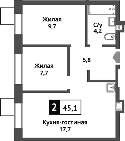 3-комн. Никольский квартал Отрада