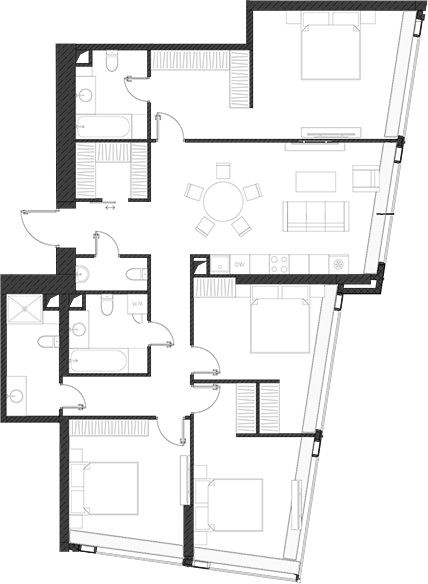 Студия, 138.94 м², 6/85 этаж, ЖК «Дом Дау»