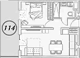 2-комн. квартира, 40.3 м² в ЖК ГК Сан Гарден Хотел&СПА — фото 2