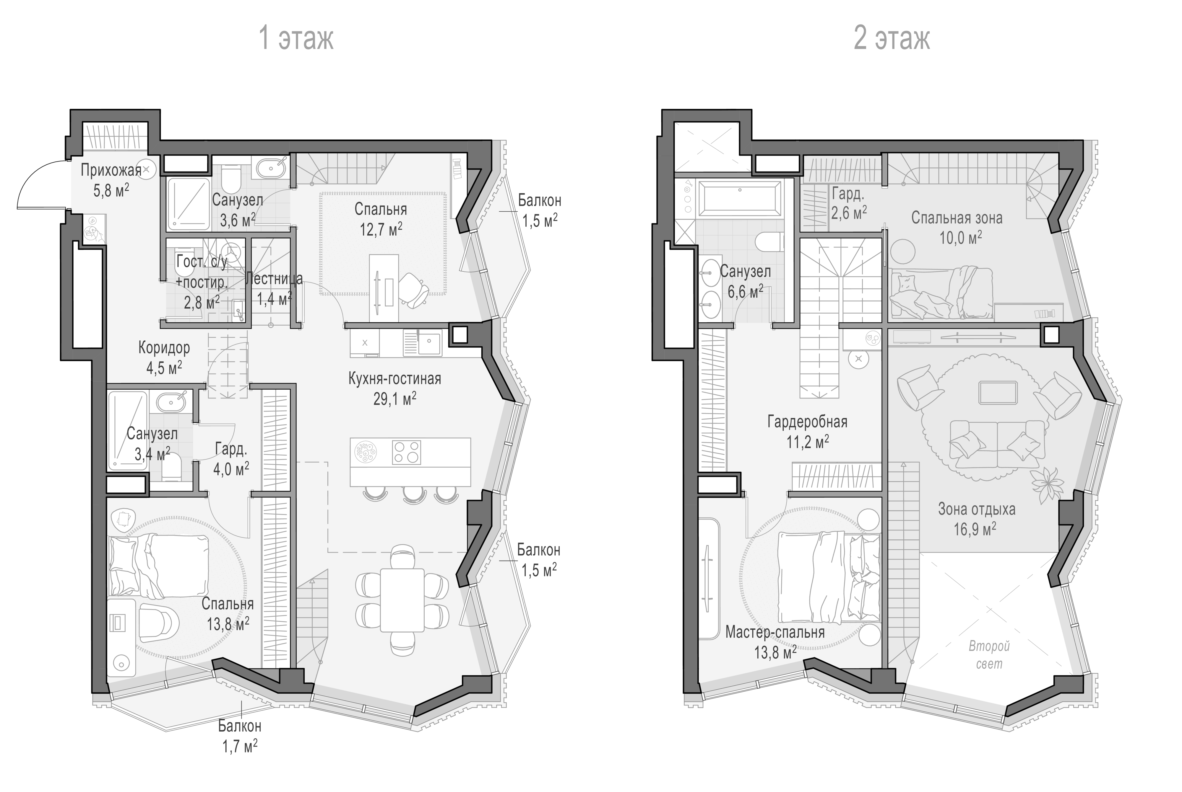 4+ комнаты, 111.09 м², 6/15 этаж, ЖК «Квартал Тишинский бульвар»