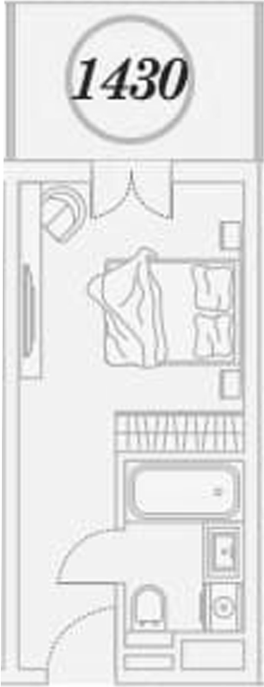 Студия квартира, 26.3 м² в ЖК ГК Сан Гарден Хотел&СПА — фото 2