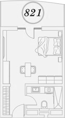 Студия квартира, 30.8 м² в ЖК ГК Сан Гарден Хотел&СПА — фото 2