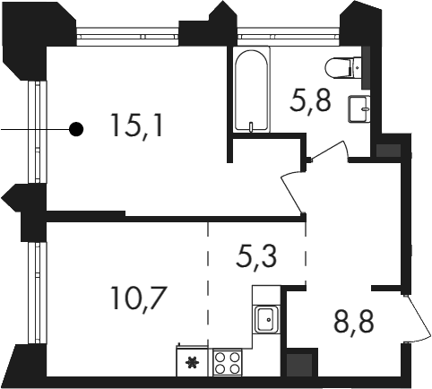 2-комн. Петровский Парк II