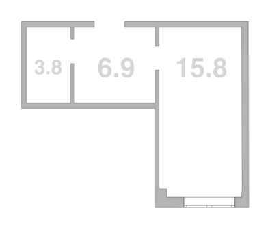 Квартира квартира, 26.5 м² в ЖК Жемчужина Мысхако — фото 2