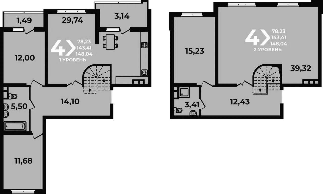 5-комн. квартира, 143.41 м² в ЖК Аксиома — фото 2