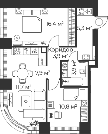 3-комн. Веер