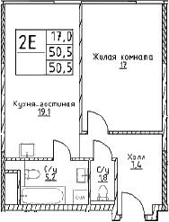 2-комн. Наметкин Тауэр