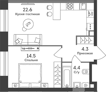 2-комн. ЭРА