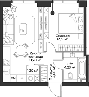 2-комн. Гранд Фили