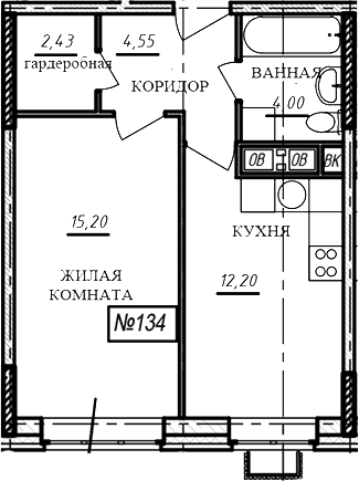 1-комн. Краснофлотский