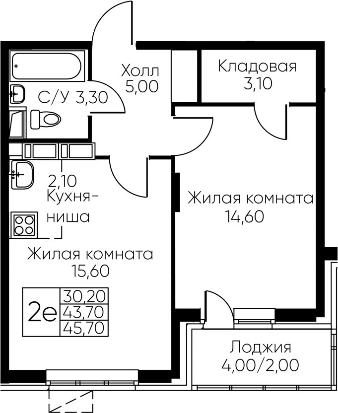 2-комн. Кашинцево