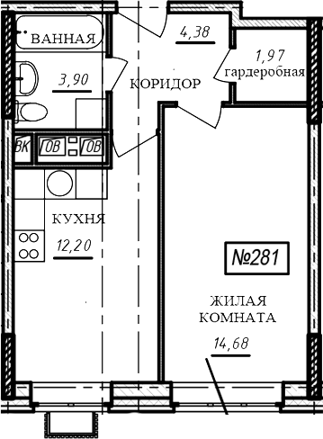 1-комн. Краснофлотский