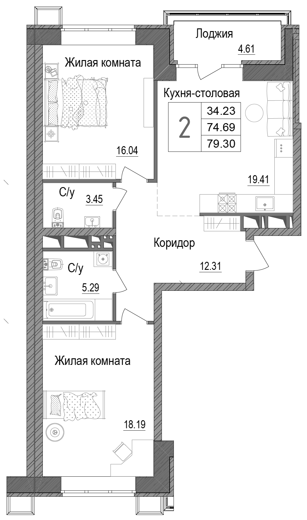 2-комн. АРТ
