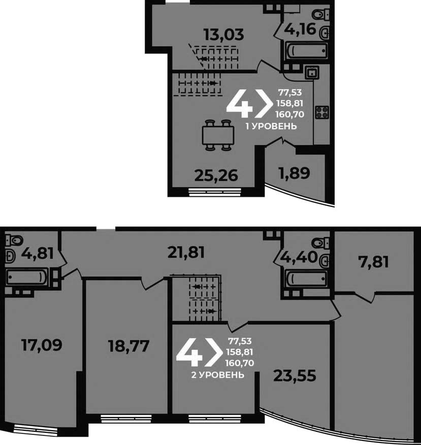 5-комн. квартира, 158.81 м² в ЖК Аксиома — фото 2