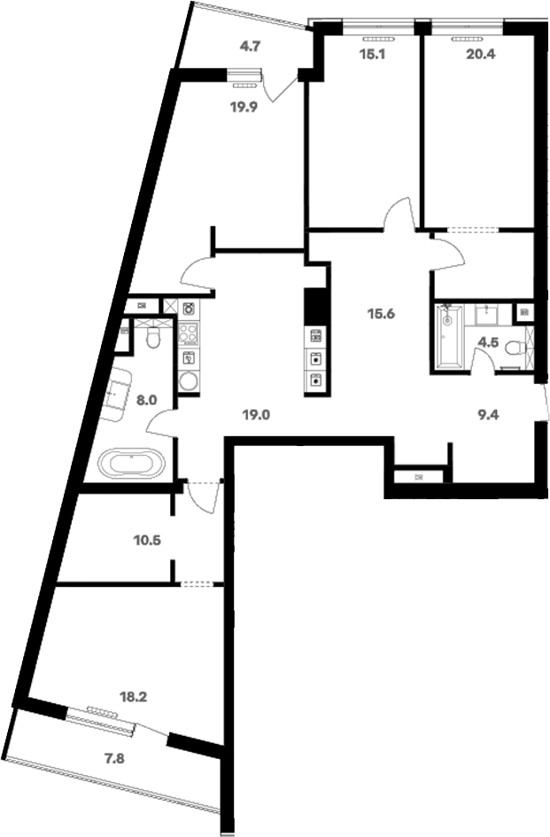 Свободная планировка RIVER HOUSE Щелково