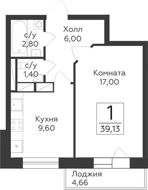1-комн. Малаховский