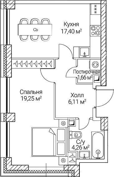 1-комн. СЕЗАР СИТИ