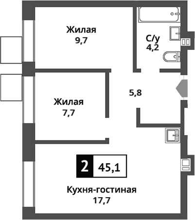 3-комн. Никольский квартал Отрада