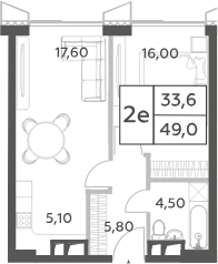 2-комн. Will Towers
